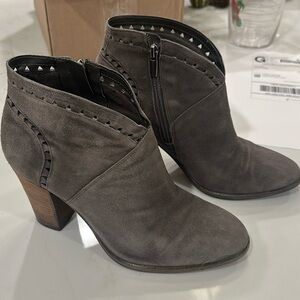 Vince Camuto Grey Ankle Booties